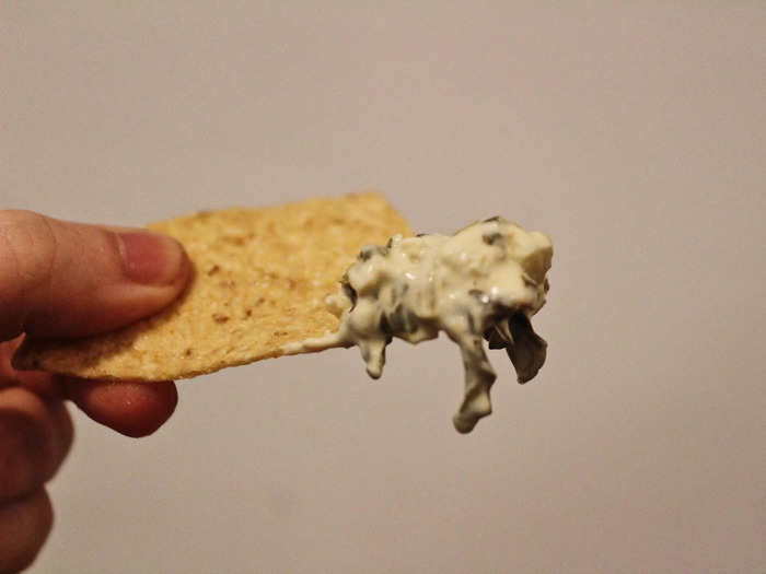 The Tostitos dip really impressed me.