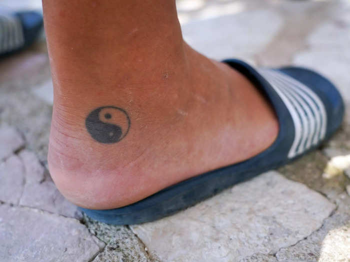 Along with the iconic butterfly, yin-and-yang became a popular tattoo design.