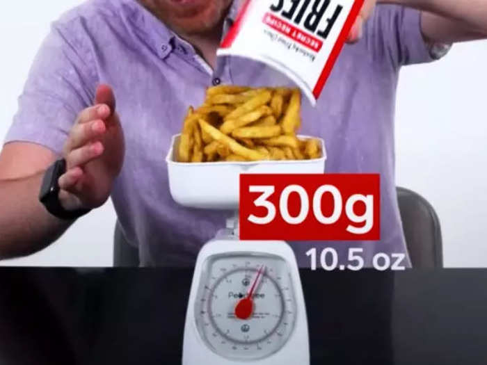 If you particularly like fries — or chips, as they say in the UK — you should head to an American KFC and order a large fries. They