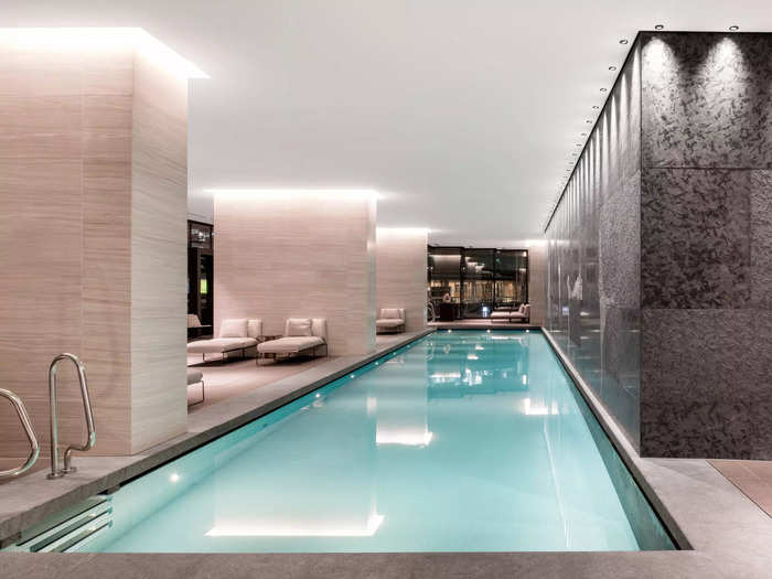 There is also a residents-only health club with gym, 20-meter swimming pool, sauna, and steam room.