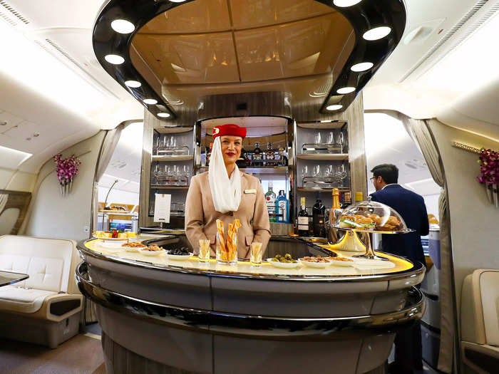 I think the product is extremely unique as there are only a handful of similar products flying, like Emirates A380 first class, which also features a bar and shower.