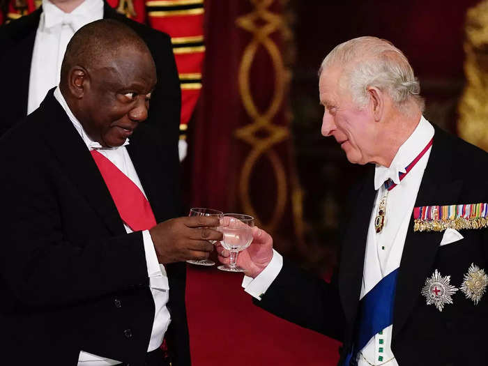 The king hosted the President of South Africa, Cyril Ramaphosa, for a state visit on November 22, 2022.