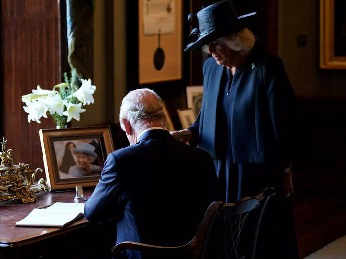 The king showed a public moment of frustration in the early days of his reign when he had a leaky pen during a signing ceremony at Northern Ireland