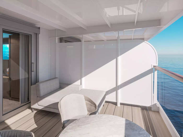 … walk-in closets, and terraces. No need to worry about being stuck in a dingy interior stateroom.