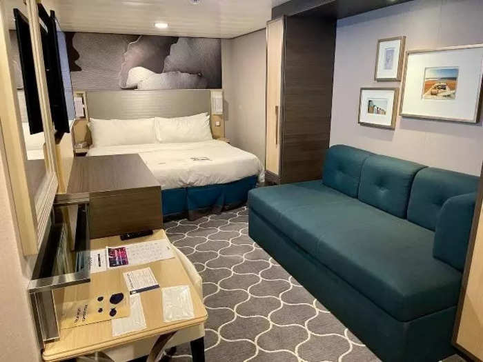 Our 149-square-foot interior stateroom was the smallest, cheapest option for us. I paid about $1,768 for two adults and one child.