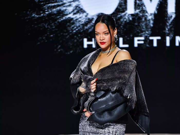 The best photos of Rihanna's show-stopping performance at the 2023 - Rihanna's Show-Stopping Stats: Height, Bust, Hips & More