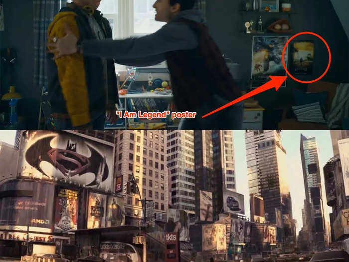 An "I Am Legend" poster can briefly be seen, which is a fun nod if you know there