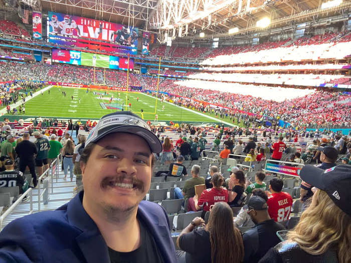 I attended my first Super Bowl this year, and had a pretty solid seat for the game.