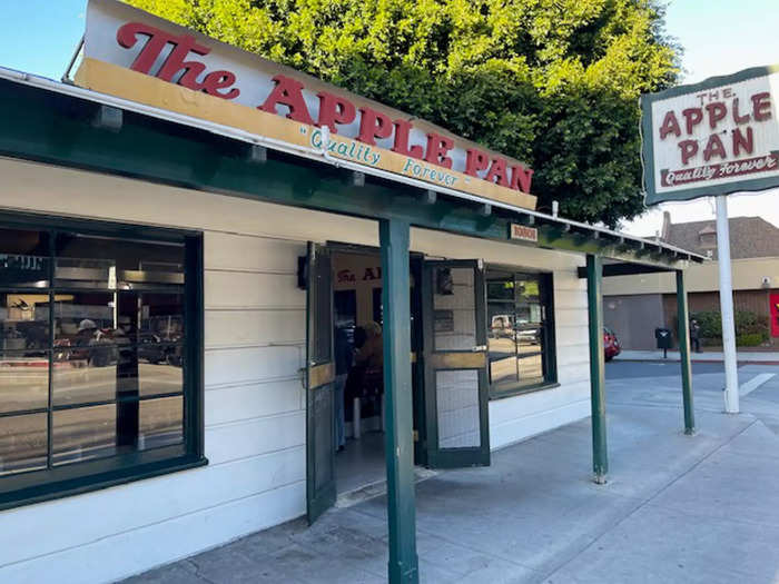 The Apple Pan, another LA institution, is a great location for a low-key date over burgers.