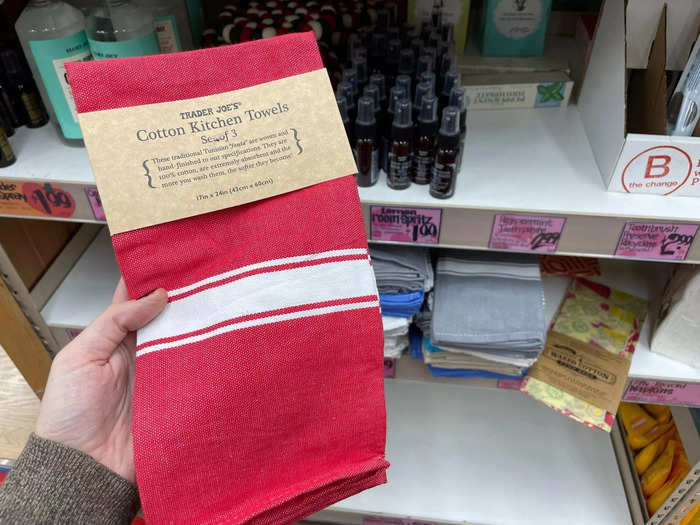 Grab inexpensive yet durable dish towels at Trader Joe