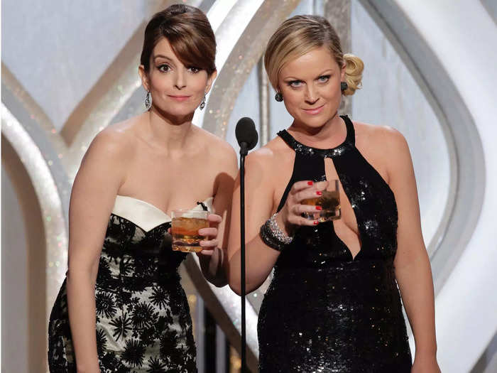 January 2013: The duo hosted their first Golden Globes together.