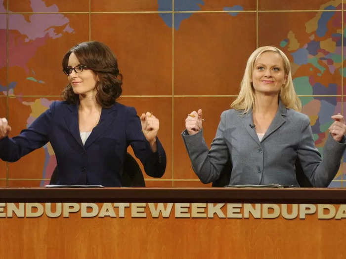 2005: Fey and Poehler became Weekend Update cohosts on "SNL."