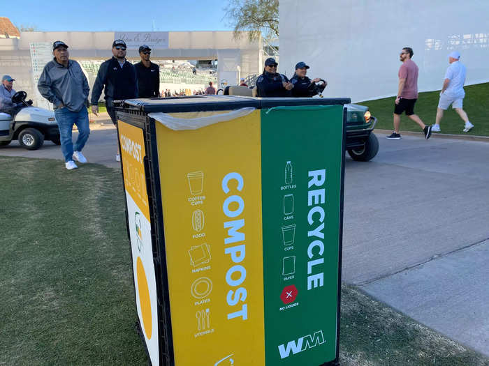 Unsurprisingly, the Waste Management Open takes the management of waste pretty seriously.