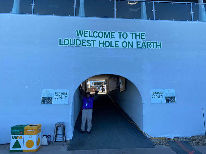 As players walk to enter the stadium, they are greeted with a reminder: This is "The Loudest Hole on Earth."