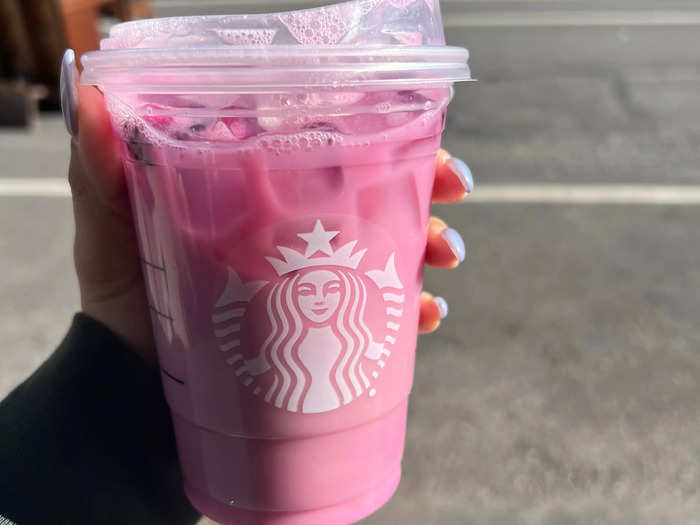 The original TikTok recipe, courtesy of Encinas, calls for an iced passion tea with soy milk and six pumps of vanilla for the venti size.