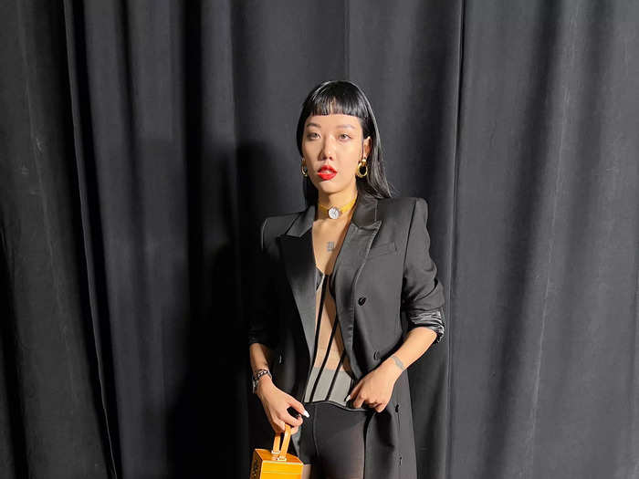 Influencer Michelle Song embraced the sheer trend at PIER59