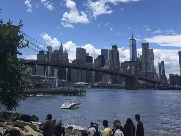 Instead, go to Brooklyn Bridge Park for a picturesque view of the skyline and the Brooklyn Bridge.