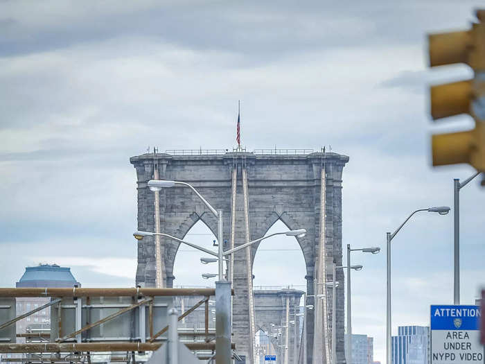 Skip peak hours at the Brooklyn Bridge.