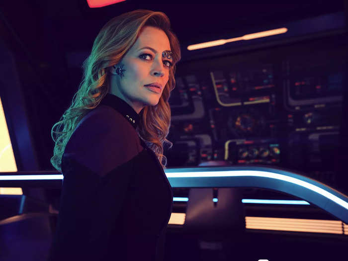 Seven of Nine (aka Annika Hansen) now serves on the U.S.S. Titan as first officer.