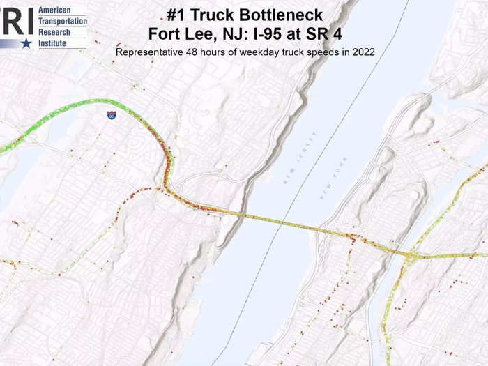 1. Fort Lee, New Jersey: I-95 at SR 4