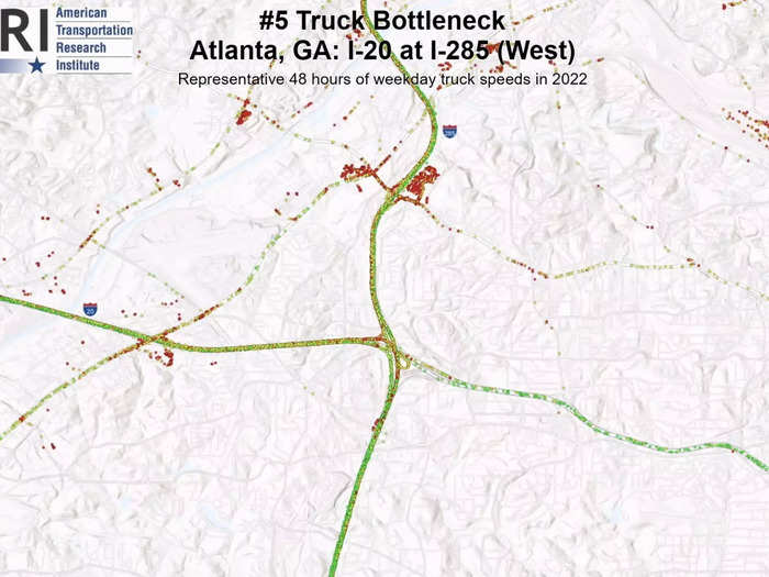 5. Atlanta, Georgia: I-20 at I-285 (West)