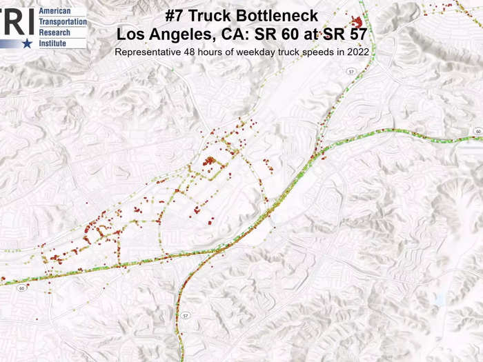 7. Los Angeles, California: SR 60 at SR 57