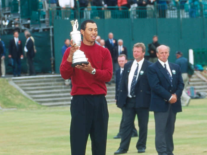 Even though Woods has 82 career wins, his trophy case at home has only four shelves, one for each of the majors and the 15 trophies he has won in those events.