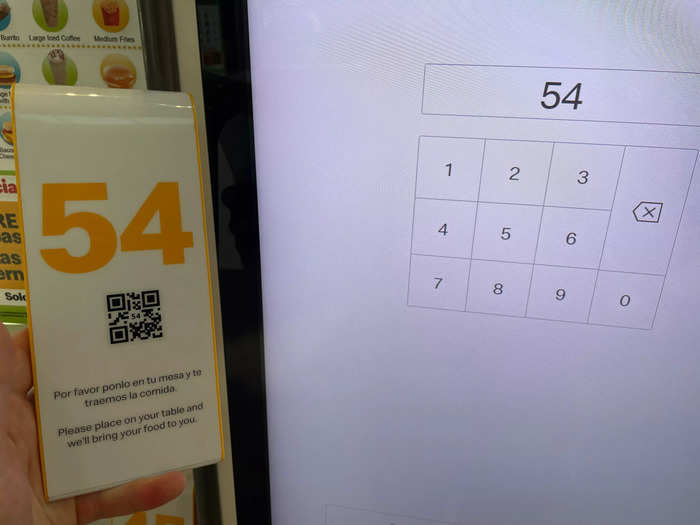 The order numbers have locator technology so the employees can find your table, even if you