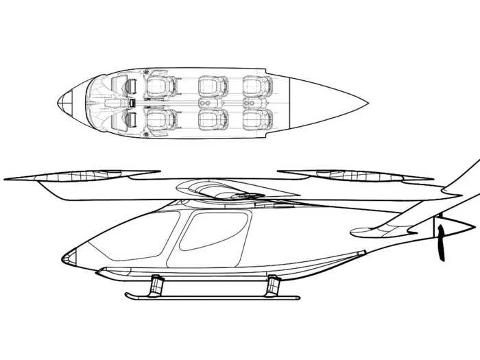 According to BETA, the aircraft can carry up to five passengers with one pilot across 250 nautical miles (288 miles)...