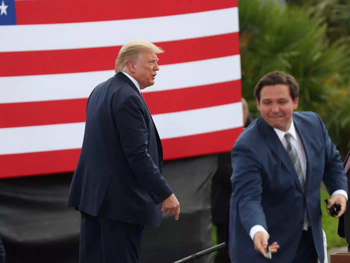 DeSantis subtly hit back at Trump while Trump accused him of 