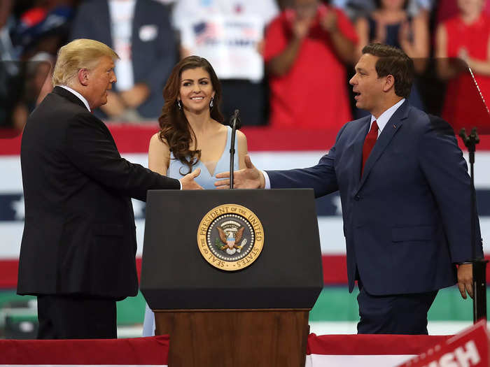 Trump held several rallies with DeSantis in the Sunshine State, bringing in crowds of thousands and helping him just win the governorship