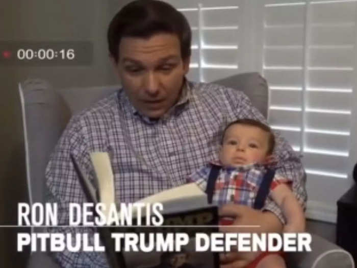 DeSantis cut a cheeky ad featuring his wife that showcased his support for Trump