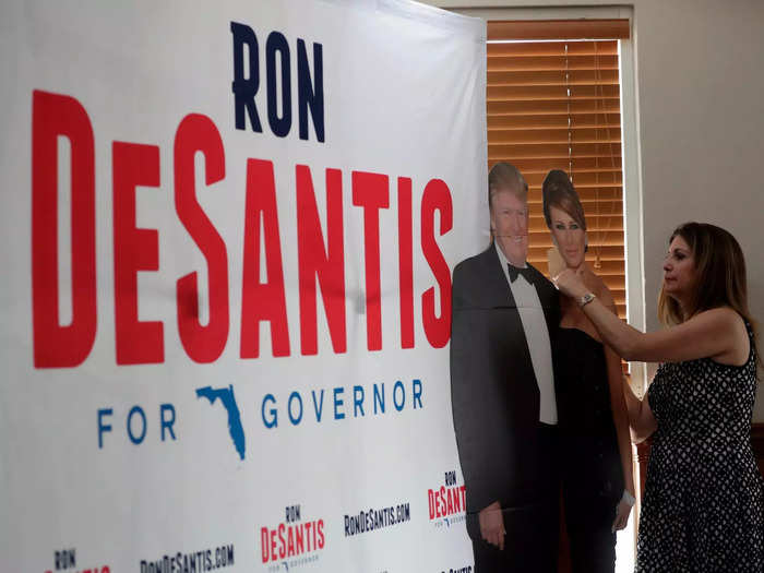 Trump endorsed DeSantis with a tweet during his 2018 gubernatorial race