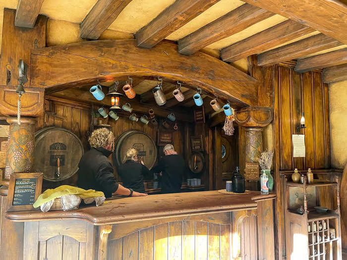 Here, our tour guide switched roles and became a bartender. He poured us ales and ciders, which were included in the price of the tour, to help us feel like we reenacting the movies.