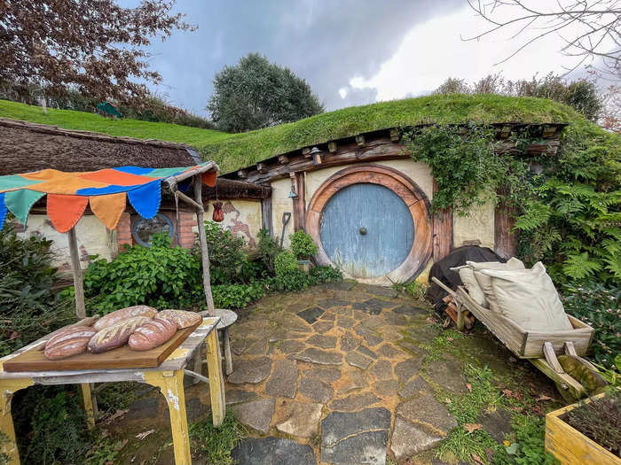 Each one was unique. One hobbit hole was staged to look like a baker