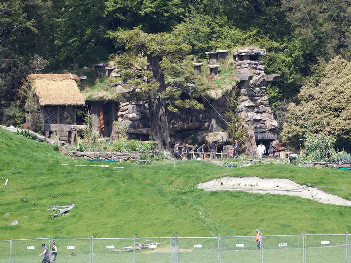 The same location was used for filming both "The Lord of the Rings" and "The Hobbit" trilogies. However, the movie set for "The Lord of the Rings" trilogy was disassembled after filming, my tour guide said.