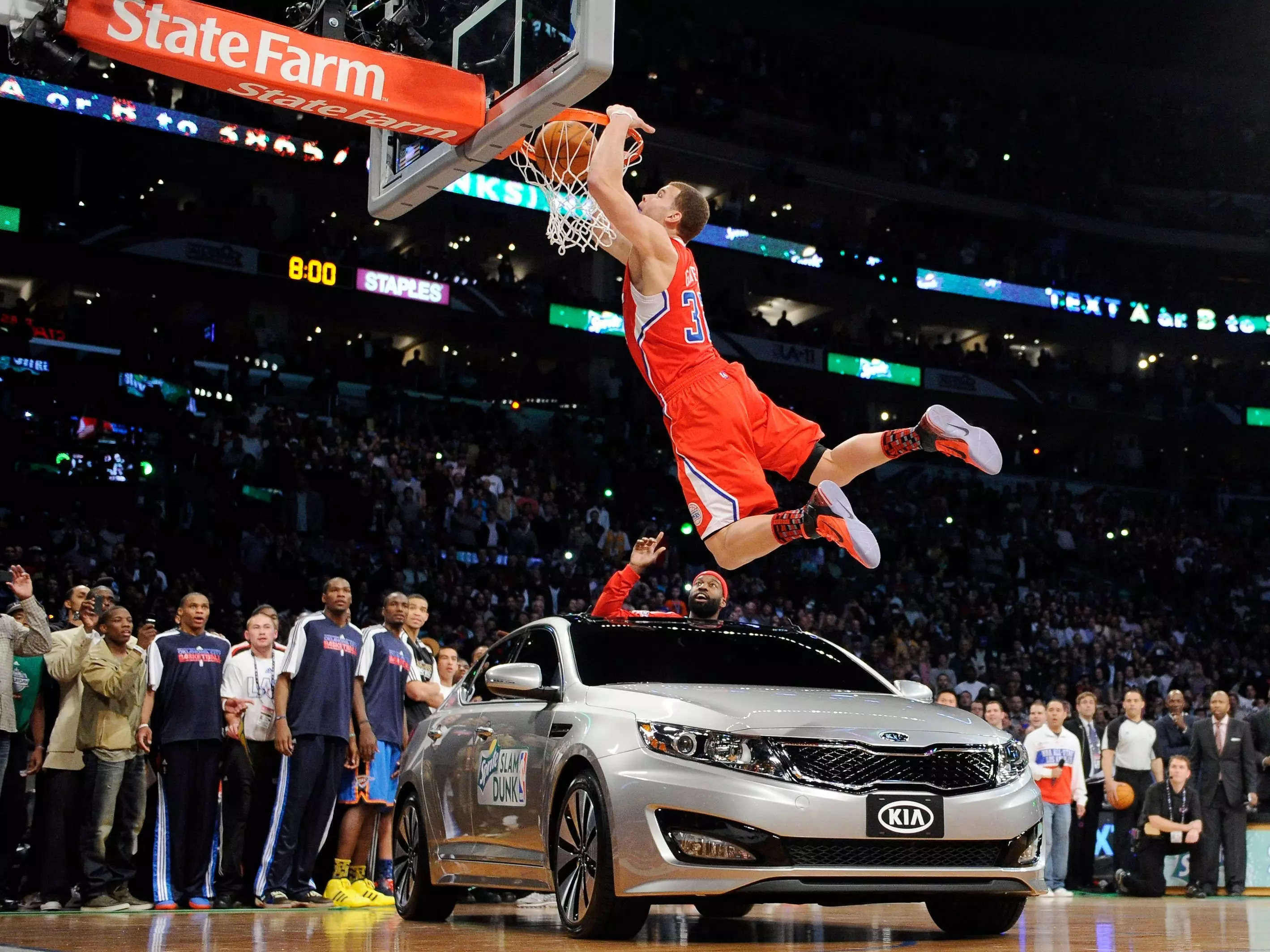 Blake Griffin dunk contest kia