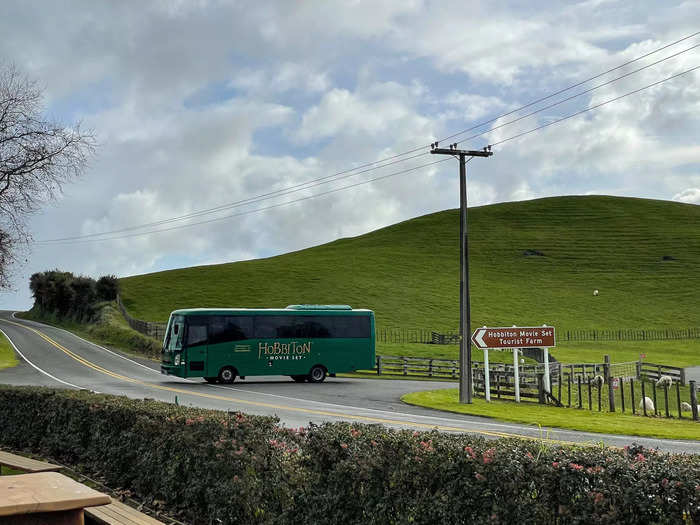 My driver explained that this was where the tour departed — not where Hobbiton was located. I