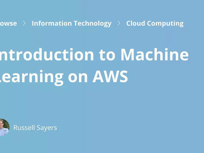 Introduction to machine learning on AWS