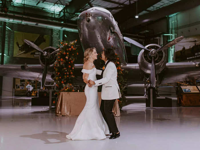 They shared their first dance to a song Audrey spontaneously sang to Alex during a meal at Whataburger.