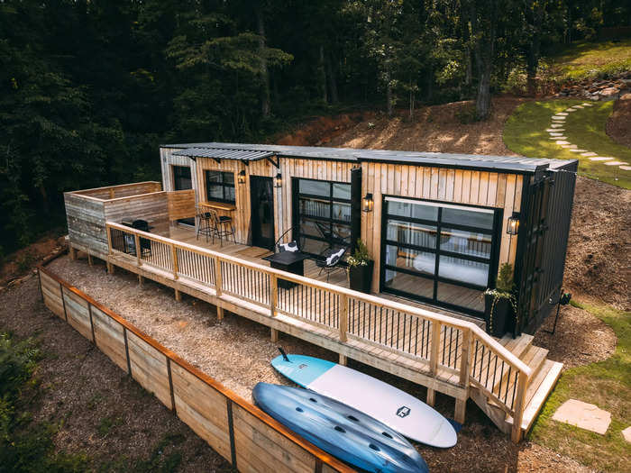 Luxe Shipping Container on Lakefront Farm, South Carolina