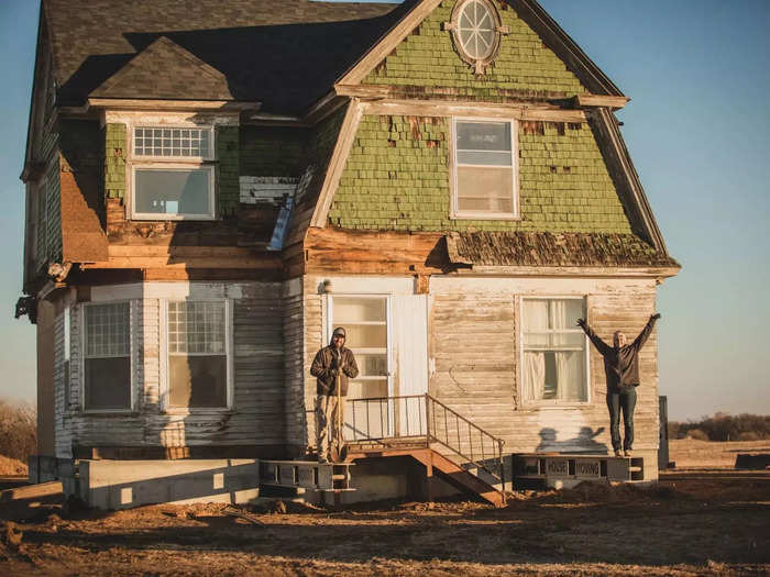 The couple has been working on the home for 8 months, but they have a long way to go.