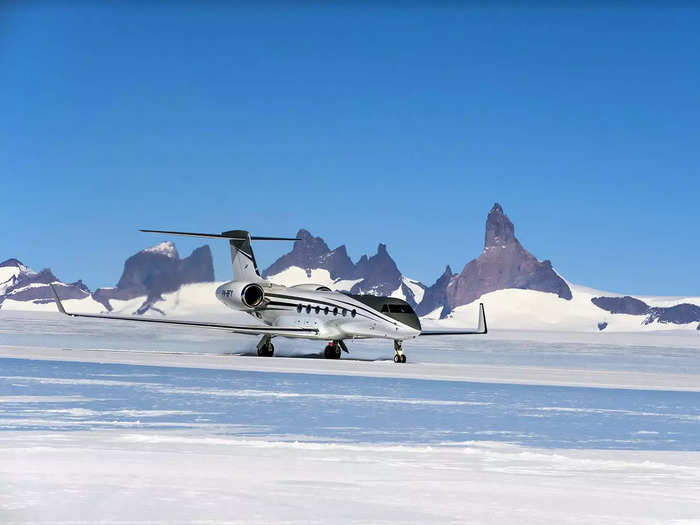 The A340 operates alongside a Gulfstream G550 that also flies passengers to White Desert