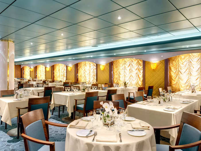 The vessel has six bars and lounges, four restaurants ...