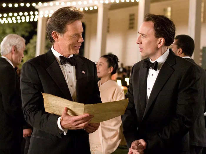 The president in "National Treasure: Book of Secrets" is down to help out with the treasure hunt, and that