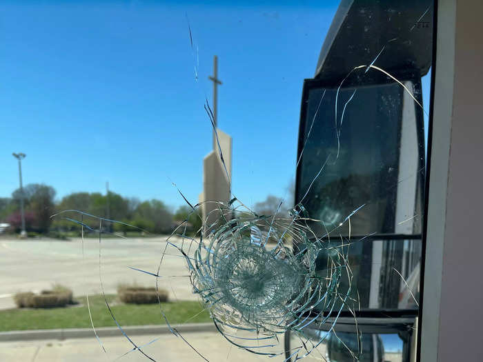 During our third week on the road, a rock smashed into our windshield and cracked it.