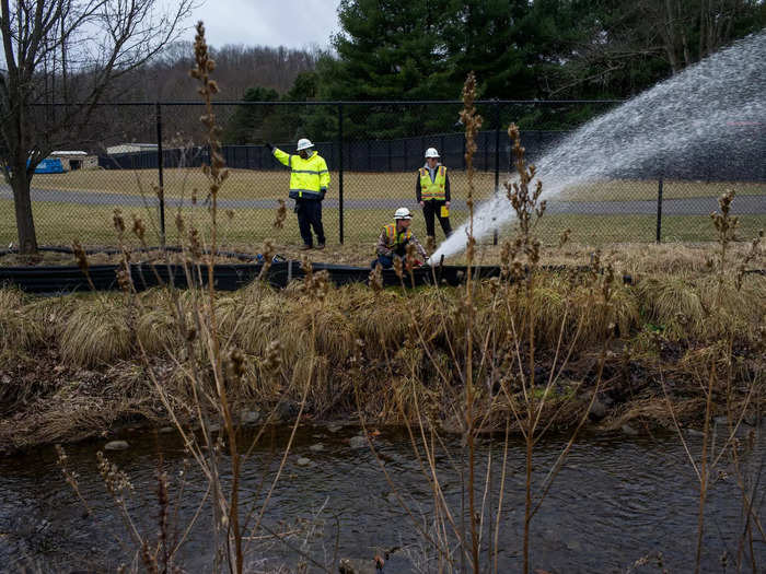 According to CNN, the EPA found that chemicals were spilled into waterways leading to the Ohio river, but were contained and low in concentration.