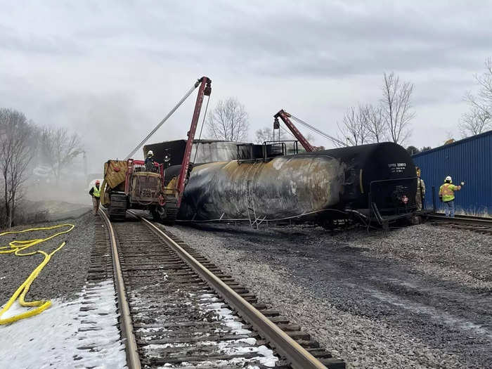 Ohio Gov. Mike DeWine in a press conference this week said the locomotive was not flagged as a high hazardous materials train, according to CNN.