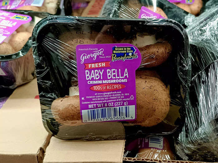 Baby portabella mushrooms make a tasty side dish.