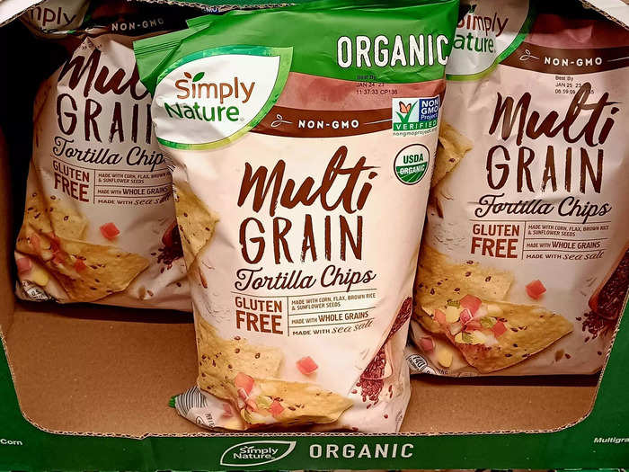 The Simply Nature organic multigrain chips make a filling snack or side.